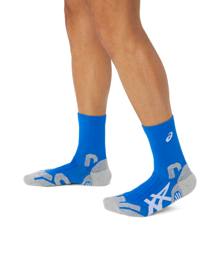 Asics Court+ Tennis Crew Socks blue model